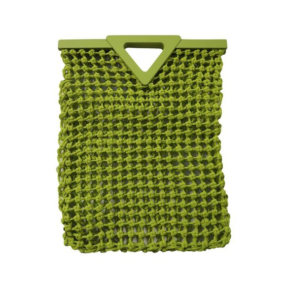 Bottega Veneta Point Macramé Tote in Chartreuse Rubber - Picture 4 of 7
